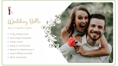 wedding website template - geekcodelab