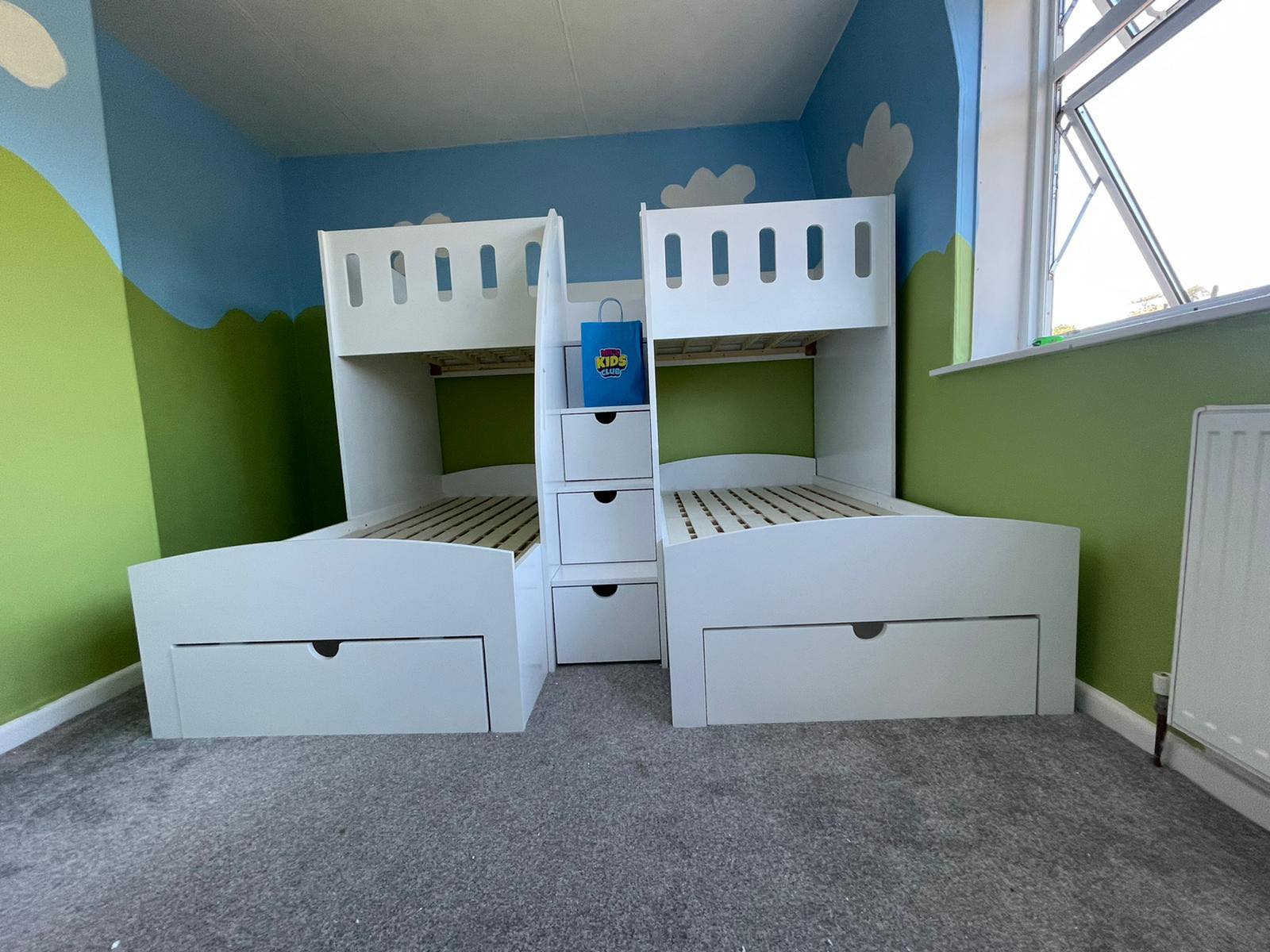 bunk bed with steps