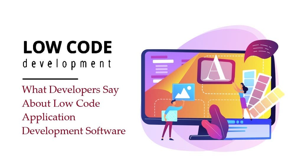 low code application development software