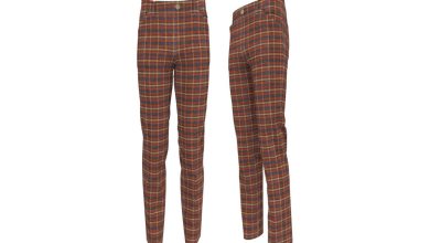 plaid bell bottom pants