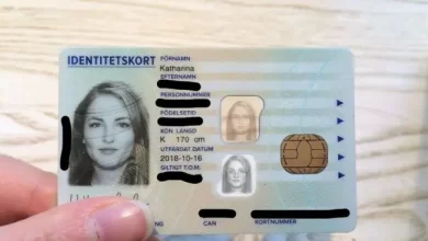 fake swedish id card